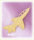 14K Yellow Gold United States Air Force Plane Charm