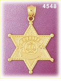 14K Yellow Gold Sheriff
