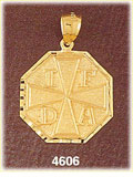 14Kt Yellow Gold Fire Fighting Charm
