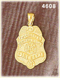 14K Yellow Gold Fire Fighter City Of Orange e Fire Department Charm