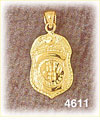 14K Yellow Gold Fire Fighting Charm