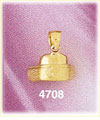 14K Yellow Gold Nurse Cap Medical Charm 3D