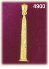 14K Yellow Gold Washington Monument Washington DC Charm 3D