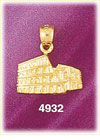14K Yellow Gold Roman Colloseum Rome Italy Italian Charm