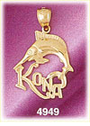 14K Yellow Gold Kona Hawaii Charm