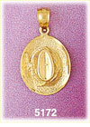 14K Yellow Gold Cowboy Hat Western Charm 3D
