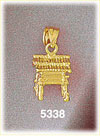 14K Yellow Gold Alaska Hut Dwelling Charm