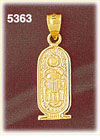 14K Yellow Gold Irish Gaming Lucky Scarab Charm