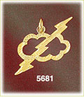 14K Yellow Gold Thunderbolt Through Outlined Cloud Celestial Charm