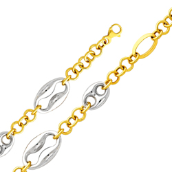 14K Two Tone Gold Fancy Mariner Women