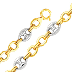 14Kt Two Tone Gold Fancy Mariner Women