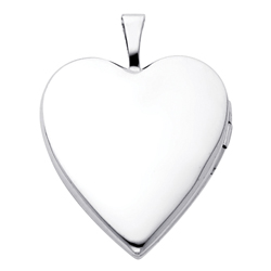 14Kt White Gold Heart Locket 14kt white gold heart locket