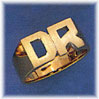 14Kt Gold Personalized Two Initial Men