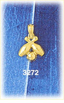 14K Gold Bowling Charm