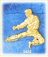 14K Gold Karate Figure Charm