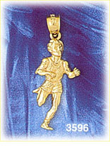 14K Gold Marathon Runner Charm