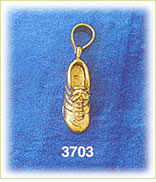 14K Gold Athletic Shoe Charm
