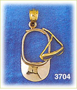 14K Gold Tennis Visor & Sun Glasses Charm