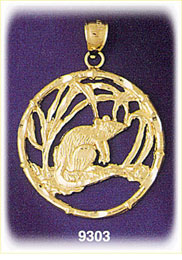 14K Gold Chinese Zodiac Rat Charm