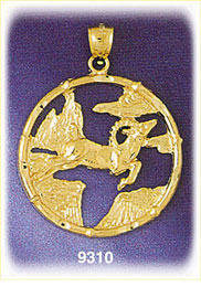 14K Gold Chinese Zodiac Goat Charm