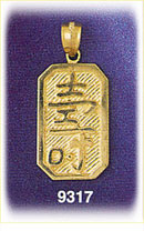 14K Gold Chinese Zodiac Longevity Charm