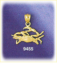 14K Gold Zodiac Cancer Crab Charm