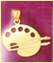 14k gold art charms