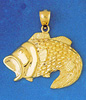 14k gold bass charms