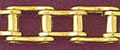 14k gold men's bicycle chain bracelet