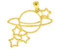 14k gold celestial charms