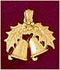14k gold christmas bell jewelry