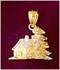 14k gold christmas charms