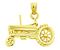 14k gold construction charms