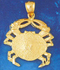 14k gold crab charms