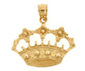 14k gold crown charms
