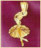 14k gold dance charm