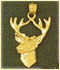 14k gold deer charms