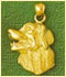 14k gold dog charms