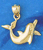 14k gold dolphin charms