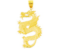 14k gold dragon charms