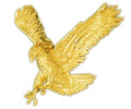 14k gold eagle charms