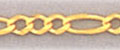 14k gold figaro link chain