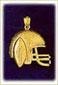 14k gold football charms