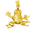 14k gold frog charms