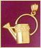 14k gold gardening charm