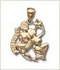 14k gold gemini zodiac jewelry