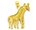 14k gold giraffe charms