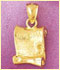 14k gold graduation charm
