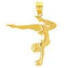 14k gold gymnastic charms