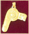 14k gold hair stylist charms